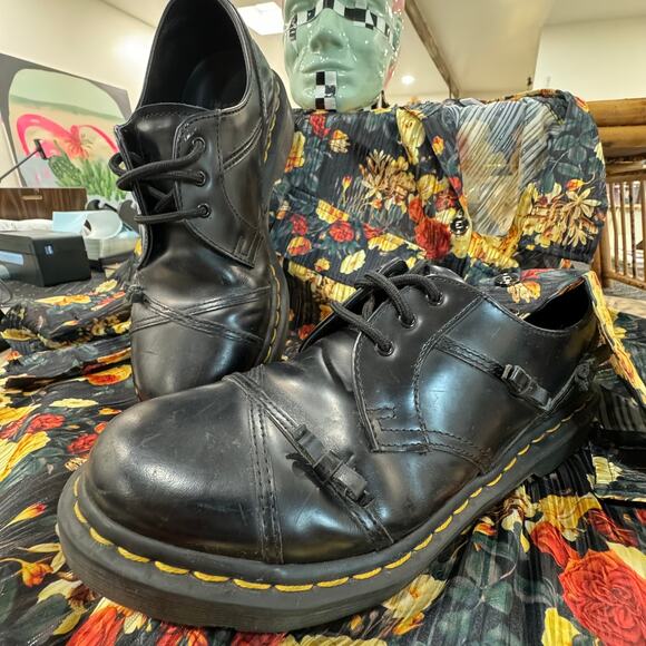 Dr. Martens Size 10 1461 Womens Bow Smooth Leather Oxford Shoes in Black - Picture 4 of 16